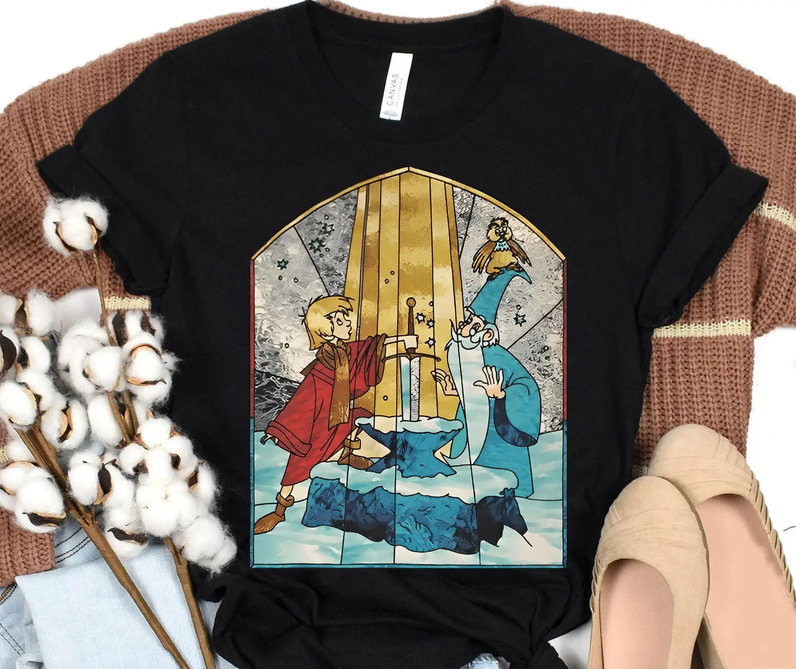 Arthur And Merlin Shirt The Sword In The Stone Unisex Adult Kid Shirt 592042