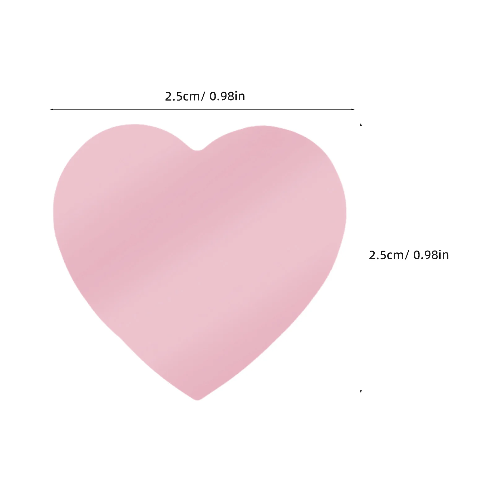 3 롤 레드 하트 스티커 발렌타인 데이 씰 라벨 봉투 카드 제작을위한 자기 접착 심장 모양 라벨