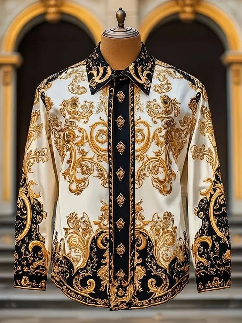 

3D Printed Men's Long Sve Lapel irt Faion Urban Polyester Fiber Loose Fit Printed Casual irt for Youth Men