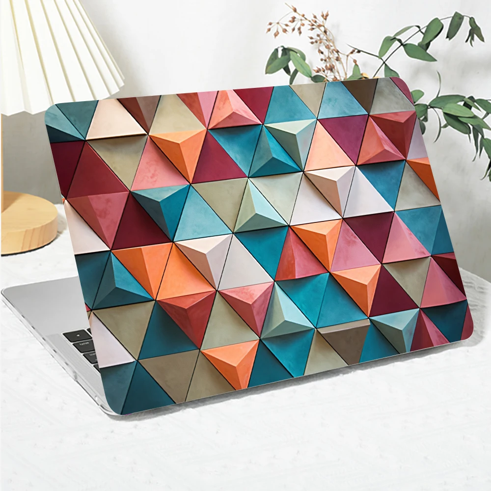 3D Color Grid Printing Case for MacBook Air 13 M4 A3240 2025 Shell for MacBook Pro M1 M2 M3 13 13.6 14 15.3 16-in Pro Max Case