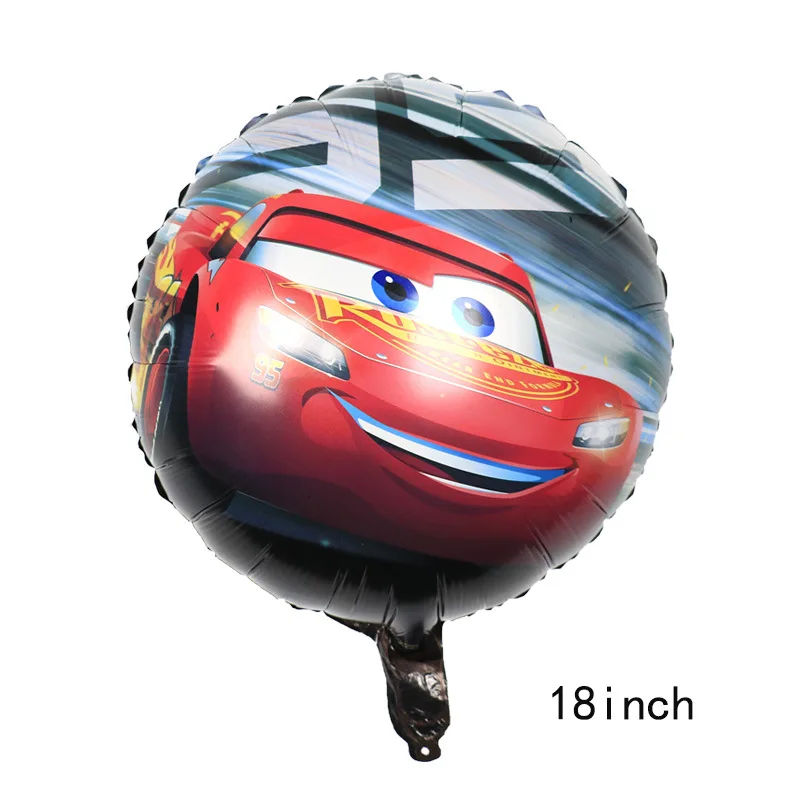 Disney Cars Lightning Mcqueen-decoración para fiesta de cumpleaños, juego de globos de látex con número, vajilla, suministros de fondo para niños