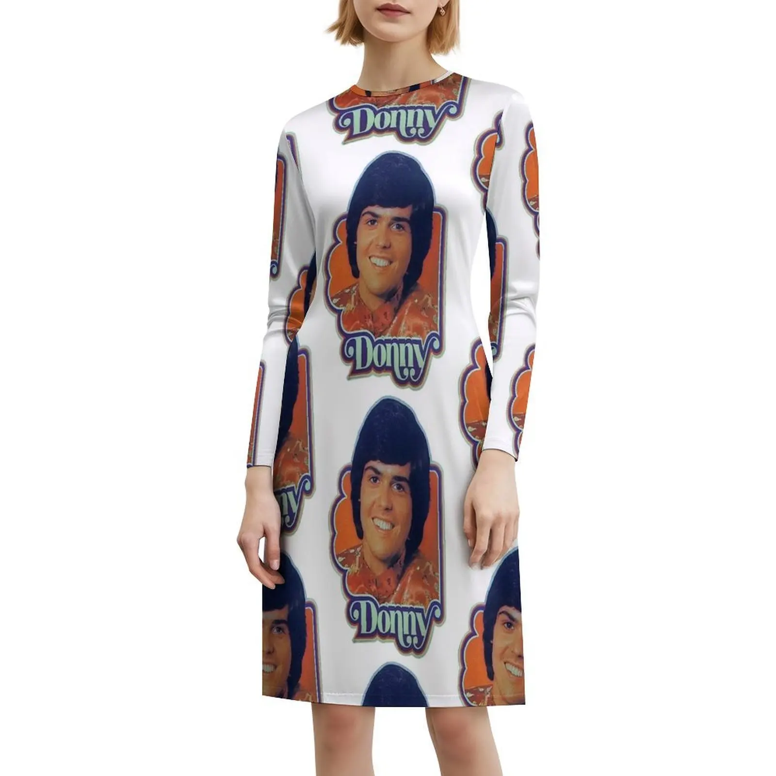 فستان حفلات نسائي من دوني 1976 ملابس نادي مطبوعة عصرية للسيدات Fuggin Teez 1970S دوني أوزموند ماري للسيدات #6