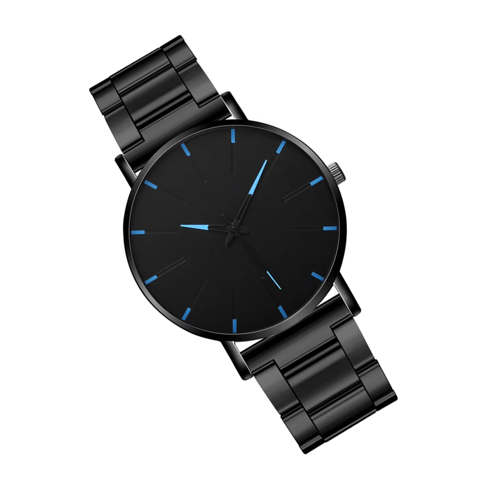 

Stainless Steel For Men Unique Quartz Wrist Watch Chic Elegant Casual Men'S Watch Fashion Steel Bracelet Gift For Husband Son