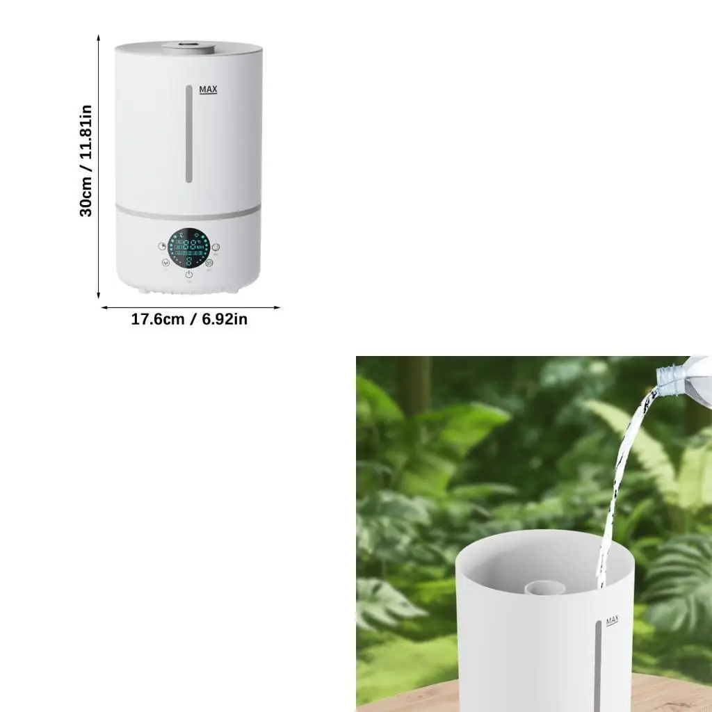 

Creative Low Noise Humidifier 4000ML Capacity Air Moisturizer Plastic Texture