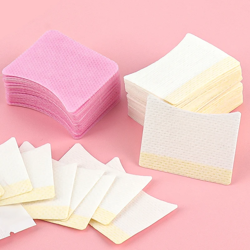 40 stücke Rosa Augenklappen Wimpern Verlängerung Fusselfrei Unter Augenklappen Multi-verwenden Lidschatten Make-Up Hilfe Wimpern Verlängerung werkzeuge