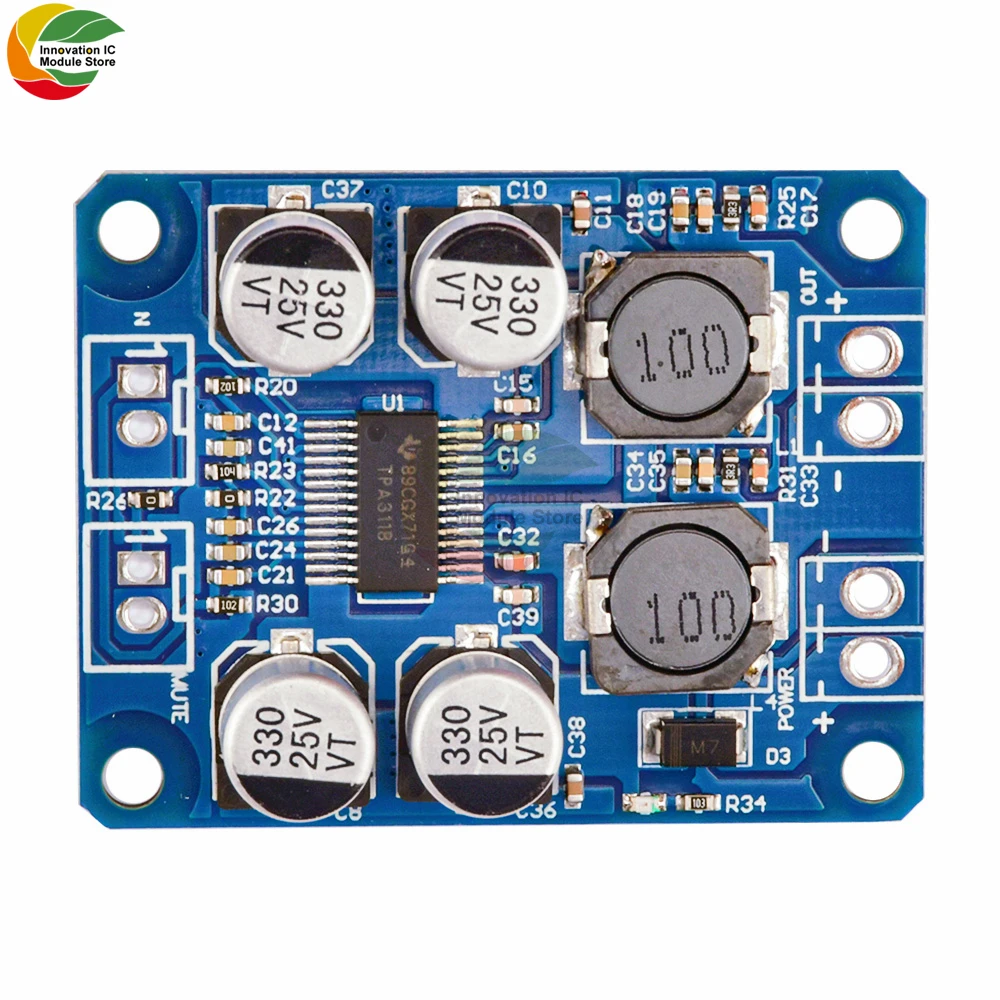 TPA3118 TPA3118D2 Digital Audio Receiving Power Amplifier Module Mono 30W 60W PBTL Mono Digital Audio Power Amplifier Board