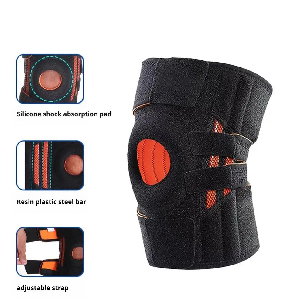 قابل للتعديل دعامة الركبة استقرار ل الغضروف المفصلي المسيل للدموع آلام الركبة ACL MCL إصابة الانتعاش منصات دعم الركبة للرجال النساء 1 قطعة