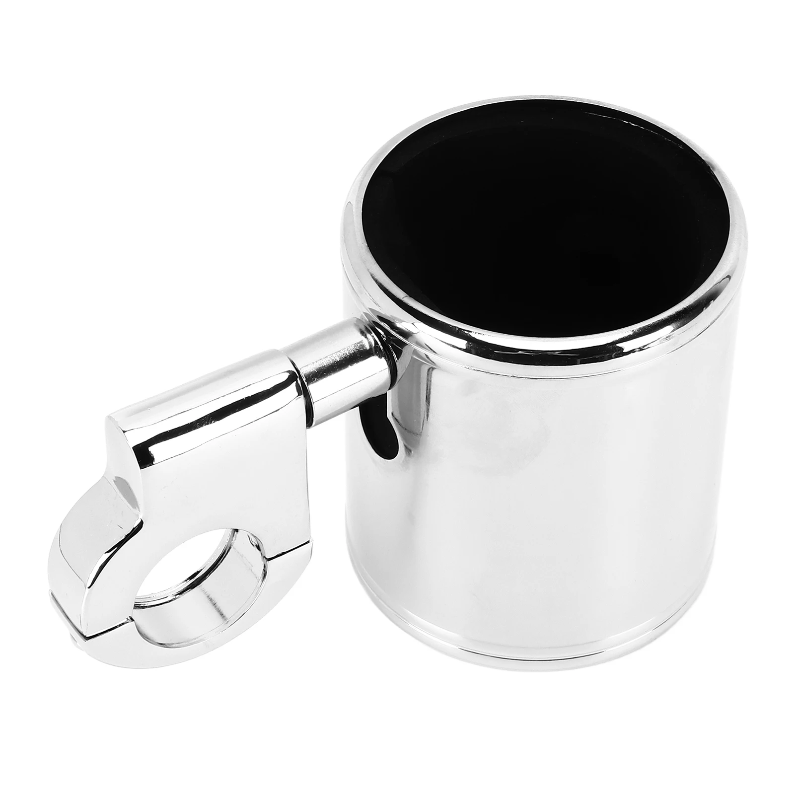 Motorcycle Cup Holder Motorcycle Handlebar Cup Holder Chrome Adjustable  for ATV 22‑32mm Handle Handlebar Cup Holder