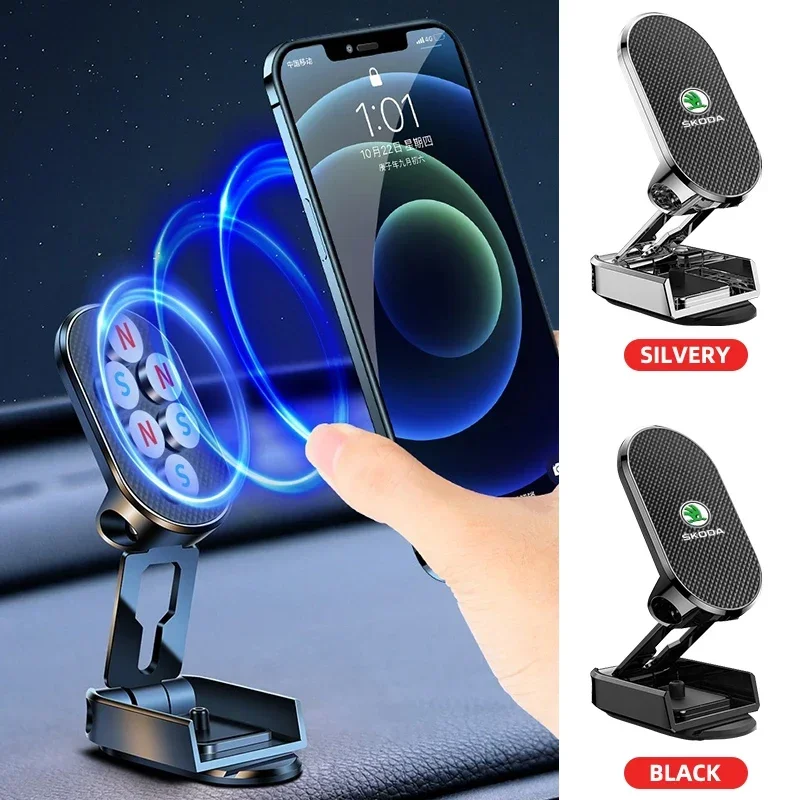 

Multifunctional Folding Magnetic Suction Paste Type Mobile Phone Rack for Skoda Fabia Superb Kamiq Kodiak Yeti Karoq Octavia RS