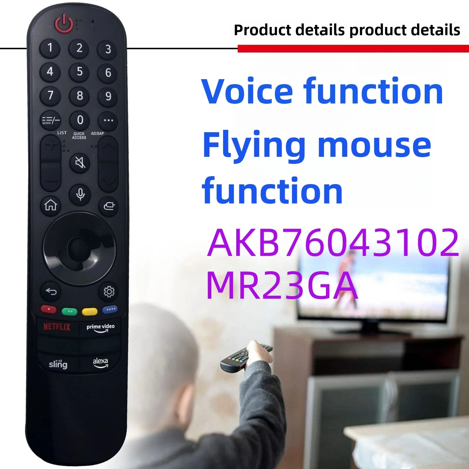MR23GA Magic Remote for L Smart TV AKB76043102 Remote Control Replacement with Voice and Pointer Function for L 2023 UHD OLED TV