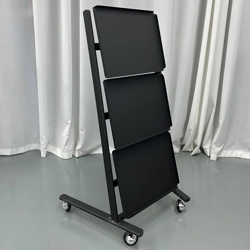 Stainless Steel Folding Tool Cart Light Luxury Simple Design for Hair Salon Beauty Shop Studio Home Salon Storage
