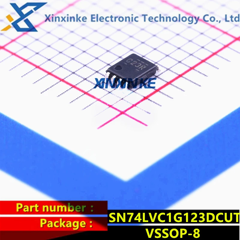 SN74LVC1G123DCUT Mark:C23R VSSOP-8 Monostable Multivibrator SNGL Retriggerable Mono Multivibrator Logic ICs Brand New Original