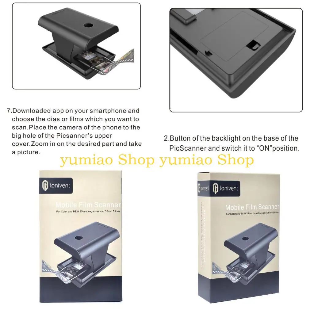 

587B Сканер -сканер с негативным пленкой слайды и негативы в JPEG 35/135 мм