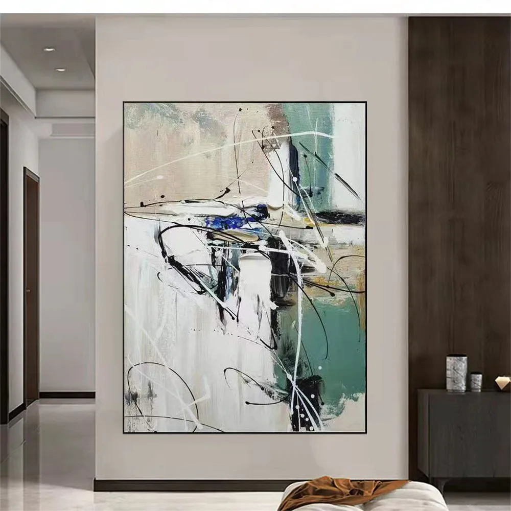 

Custom High Quality Abstract Oil Painting Hand Painted Canvas Poster Modern Wall Art Living Room Bedroom Decorative Painting