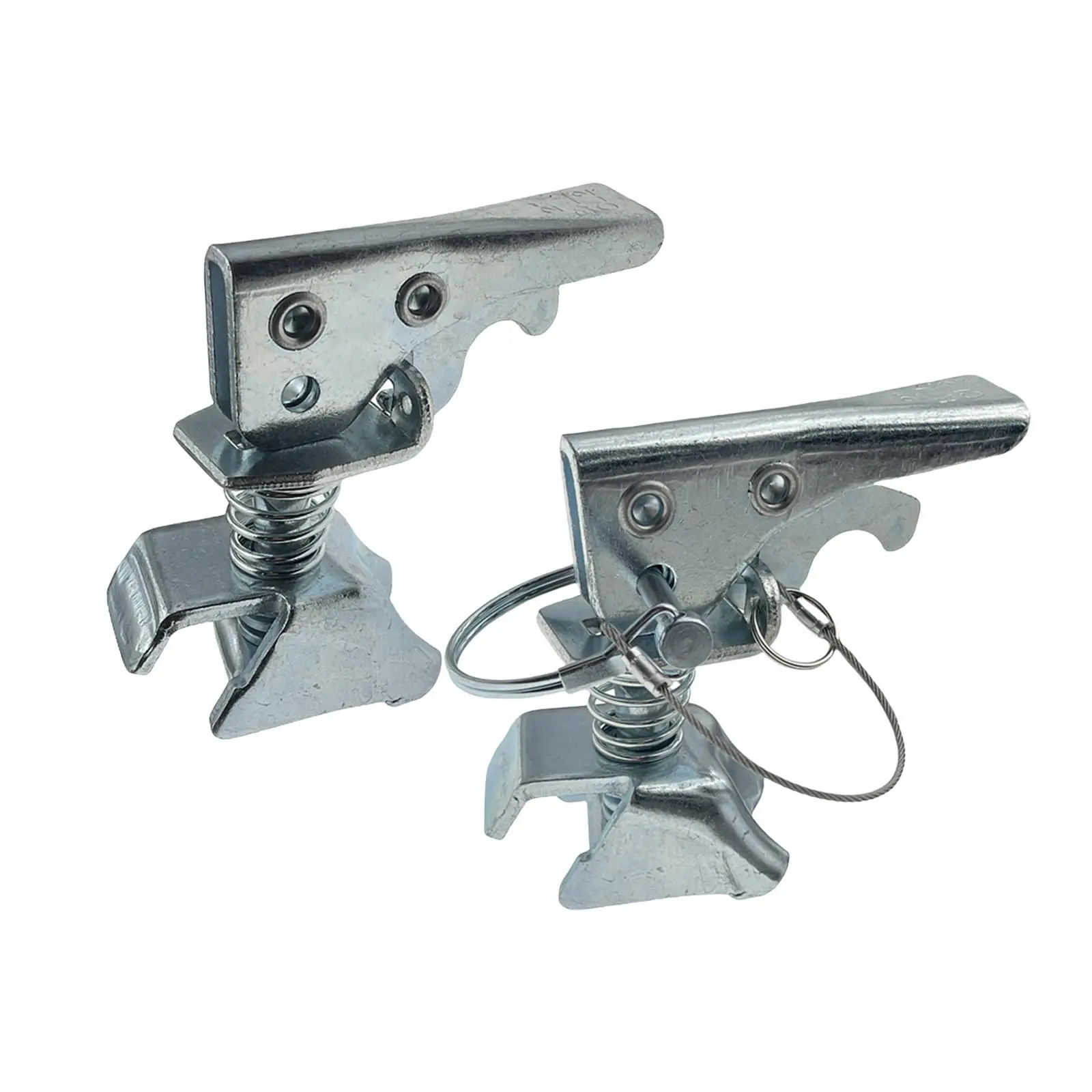Durable Steel Trailer Hitch Coupler 2 Inch Ball Size Compact 4.49 by 4.49 Inch with Latch for Universal Trailers