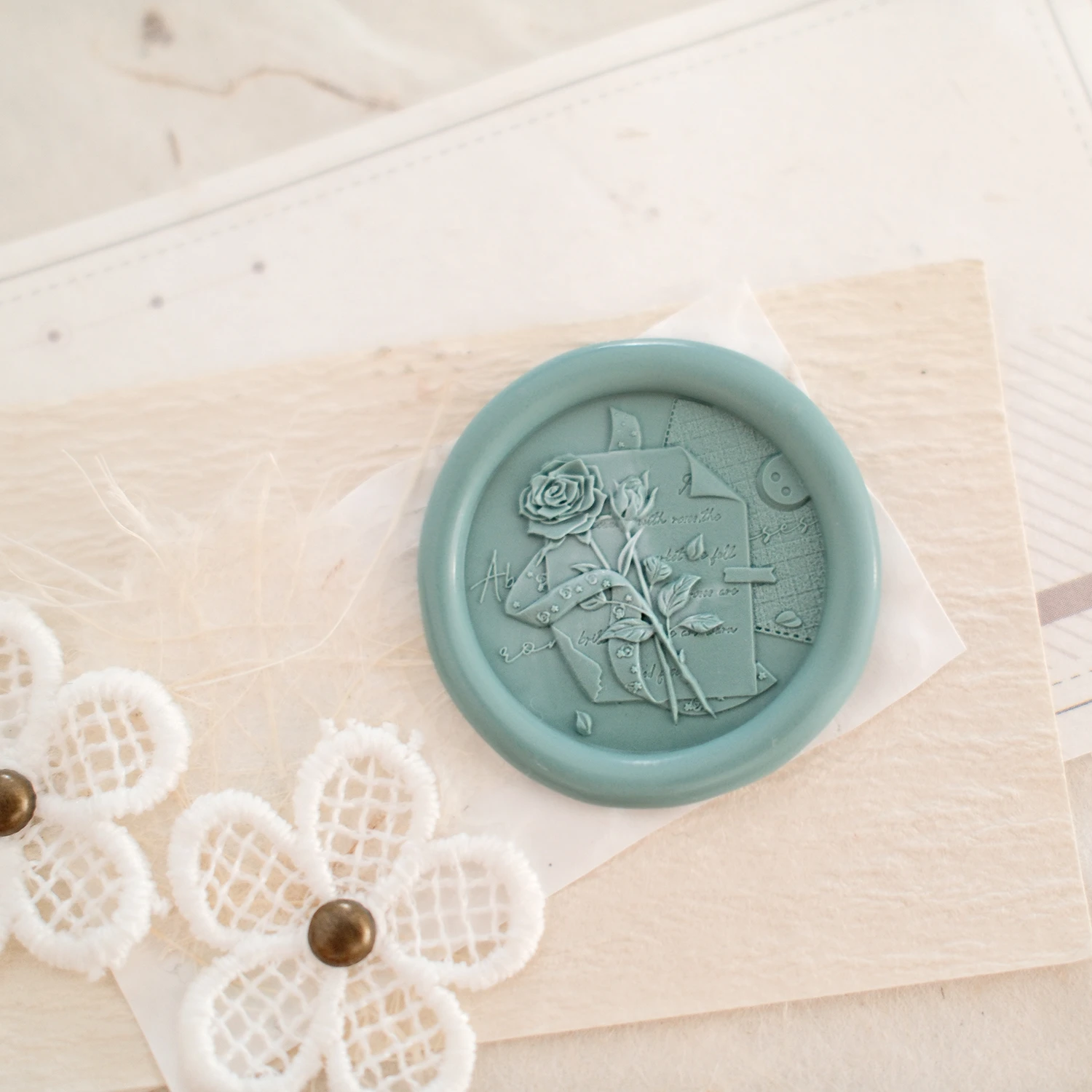 

Original Design Rose Diary Fire Seal Wax Stamp Envelope DIY Gift Material Wedding Invitation Letter Sealing Business Supplies