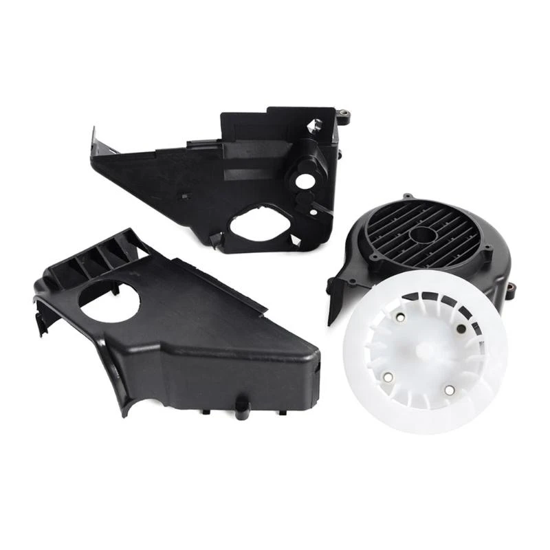  Complete Air Cooling Shroud Sets with Fan Cover For GY6 150cc Go Kart,Scooter