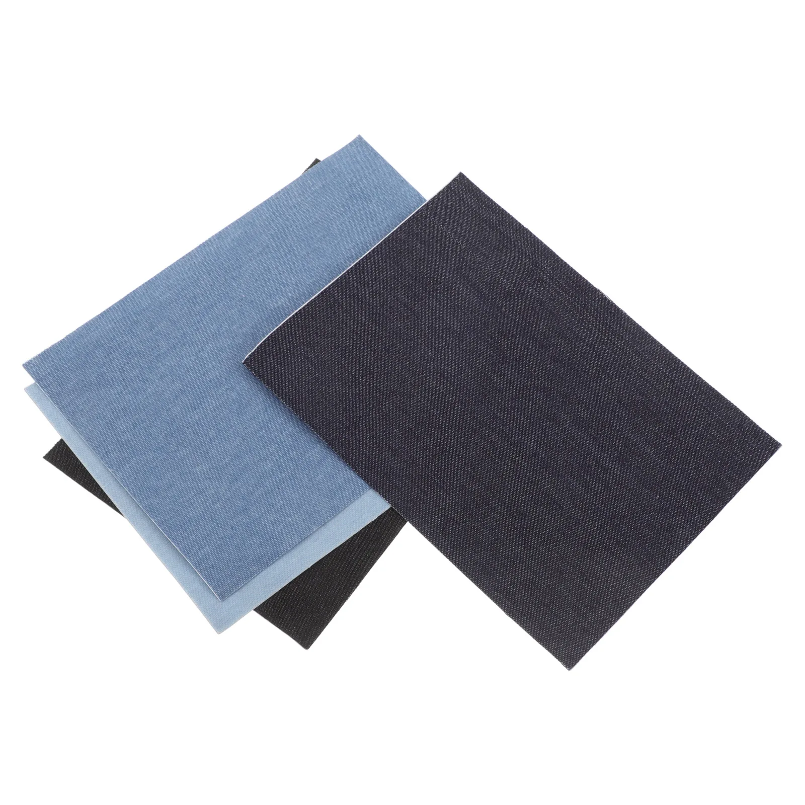 

4 Pcs Jeans Patch Fabric Denim Hole Repair Patches for down Jacket Kit Self Adhesive Repairs