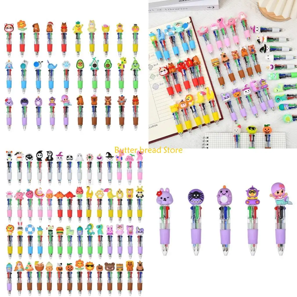 

W89C Выдвижная разноцветная ручка 0,7 мм для написания заметок студентами и ведения журнала