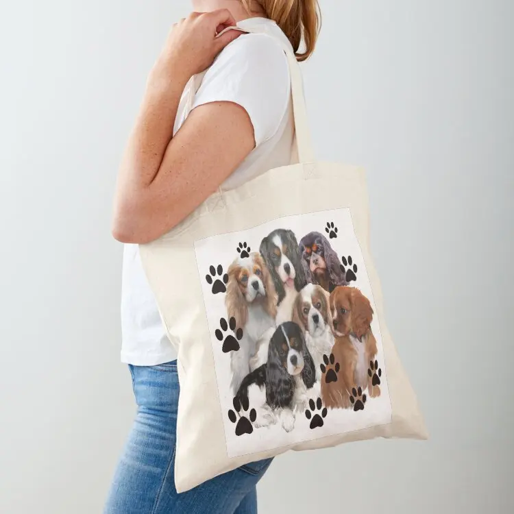 

Cavalier Spaniels Grouping Tote Bag shopper bag women custom canvas bag canvas tote Canvas shoulder