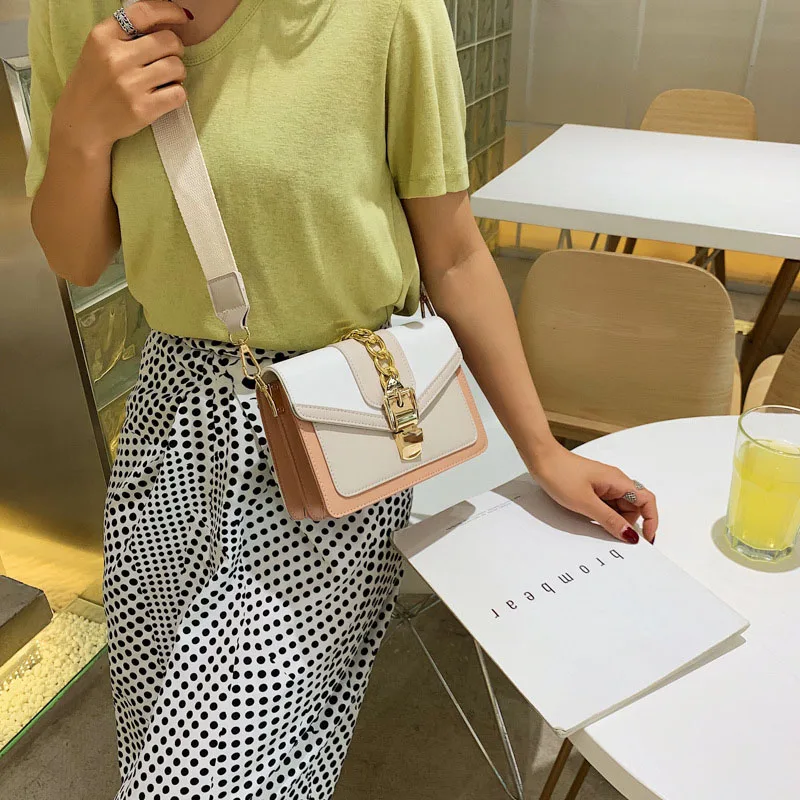 Artificial Leather Mini Unisex Luxury Designer Retro Small Crossbody Bag Handbags Letter Shoulder Shopper Flap Chain Women Purse