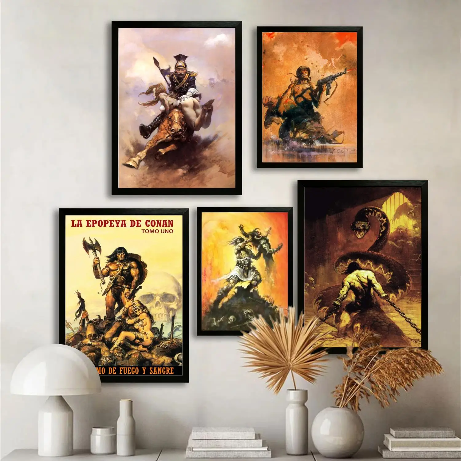 frazetta painter Canvas Art Poster, Wall Art, Picture Print, Modern Family, Bedroom Decor, Posters,Decorative painting