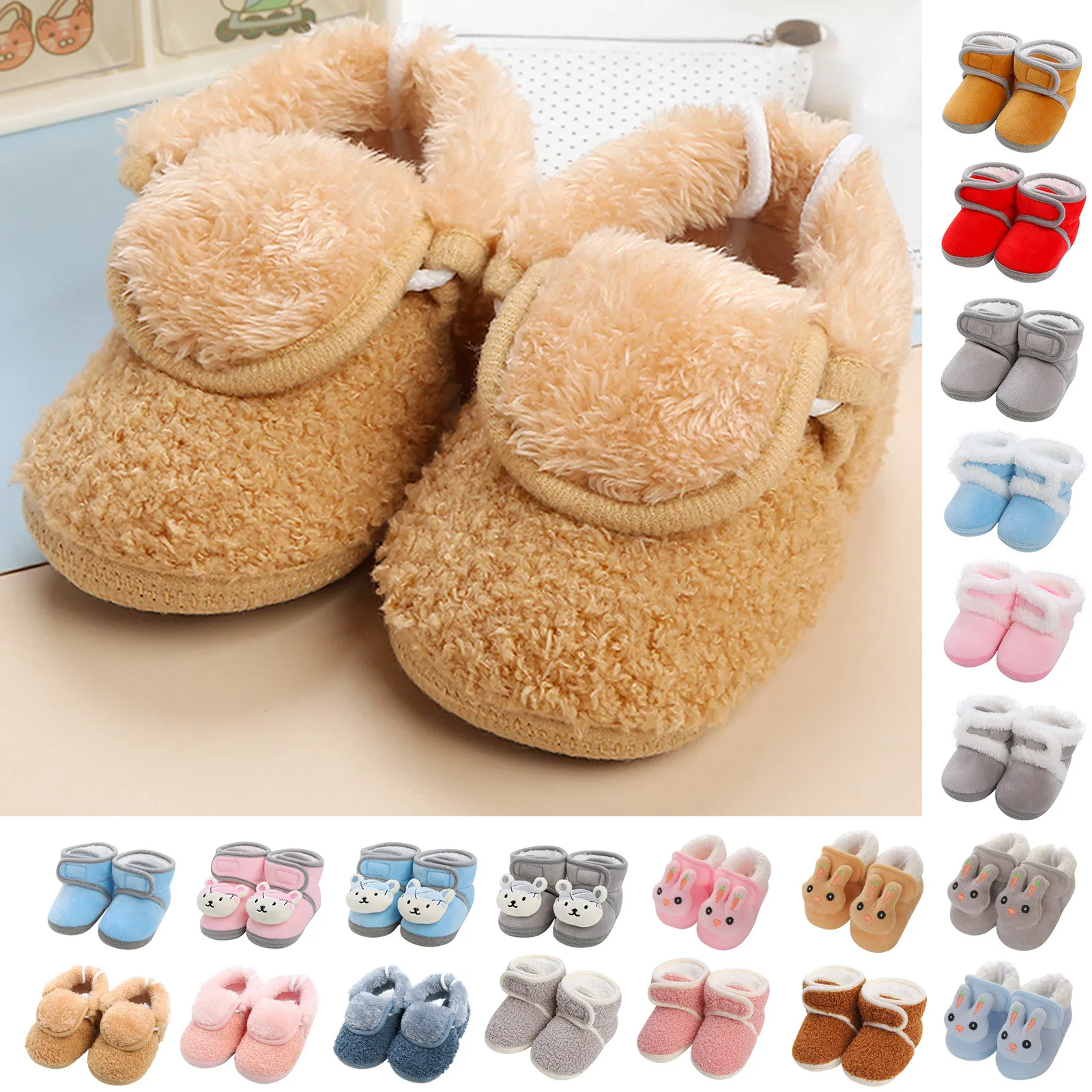 

Snow Boots Winter Baby Fashion Warm Boots 0-18m Cartoon Boots Baby Warm Boots Baby Winter Shoes Footwear Infant Crib Boots