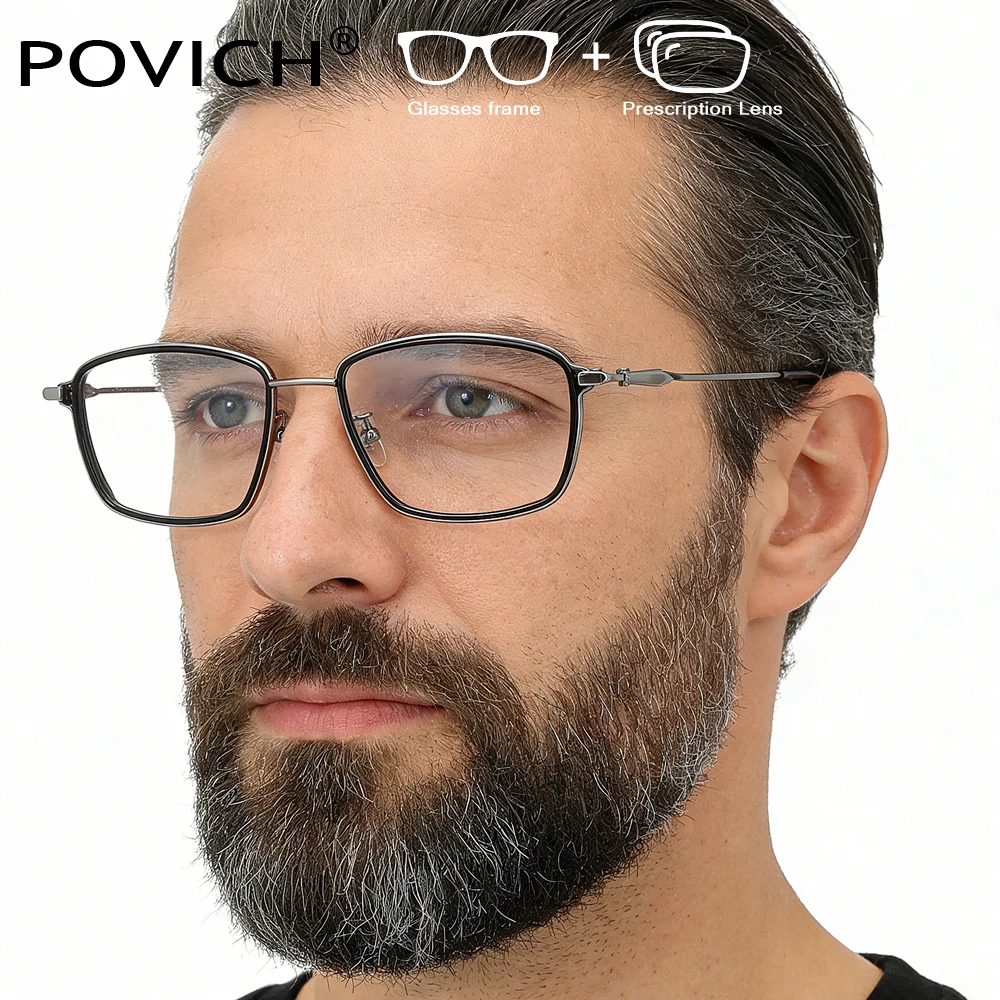 

2026 New Men Glasses Frame Prescription Lenses Progressive Myopia Reading Eyeglasses Photochromism Lenses Optics Glasses