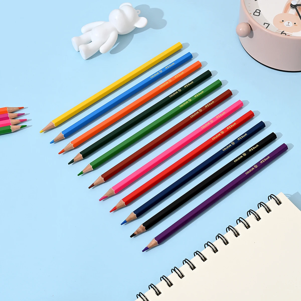 12/24/36/48 Vibrant Colors Pre-sharpened Colored Pencil Set Soft Core Art Drawing Pencils for Coloring,Sketching and Painting