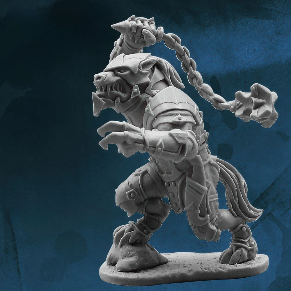 Cesar Werewolf Warrior, 28mm, figurine en résine, GK, thème fantastique, kit non assemblé et non peint