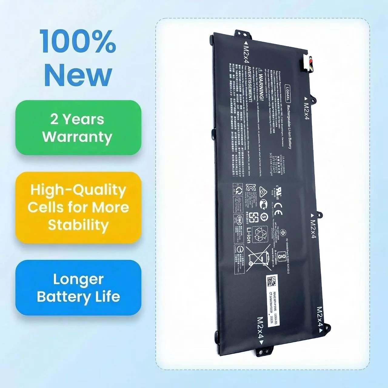 

LG04XL 15.4V 68Wh Laptop Battery For HP Pavilion 15-DK0015LA 15-CS1001LA 15-CS1002LA 15-CS1067TX CS1070TX L32654-005 HSTNN-IB8S