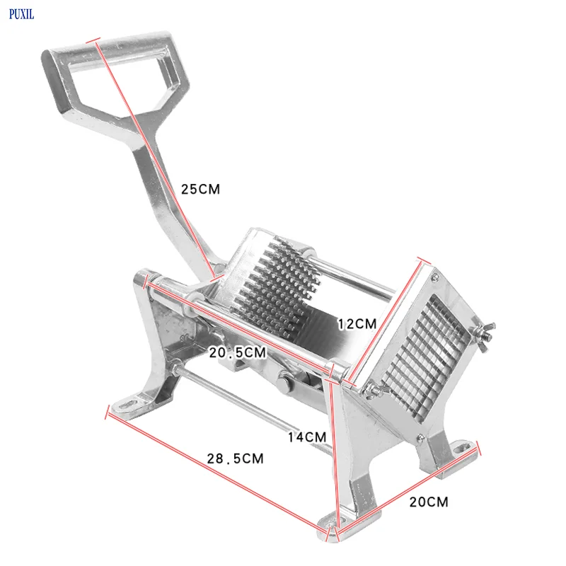 

Горизонтальная ручная картофелерезка, овощные полоски, ручная нарезка для нарезки чипсов с тремя лезвиями, кухонный гаджет, процессор для картофеля