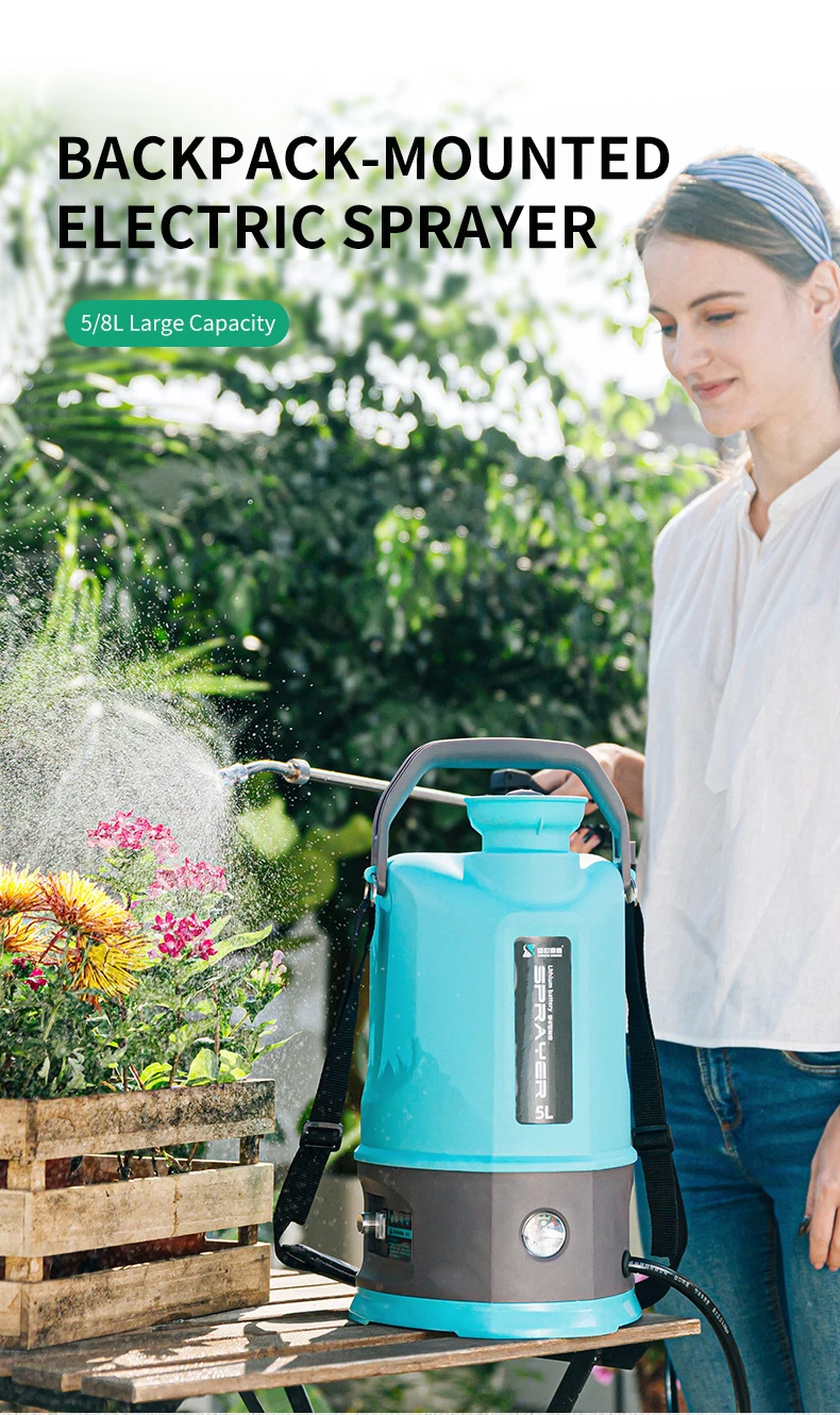 DIVEDEER 5/8/10L Elektrisches Sprühgerät Garten Landwirtschaftliche Bewässerungssprühgerät Wiederaufladbare Batterie Desinfektion Pestizidspender – Detail 1