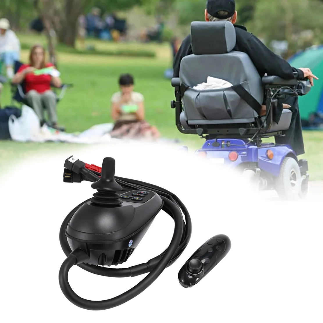 Universal Electric Wheelchair Joystick Dual Controller Wireless Bluetooth Control