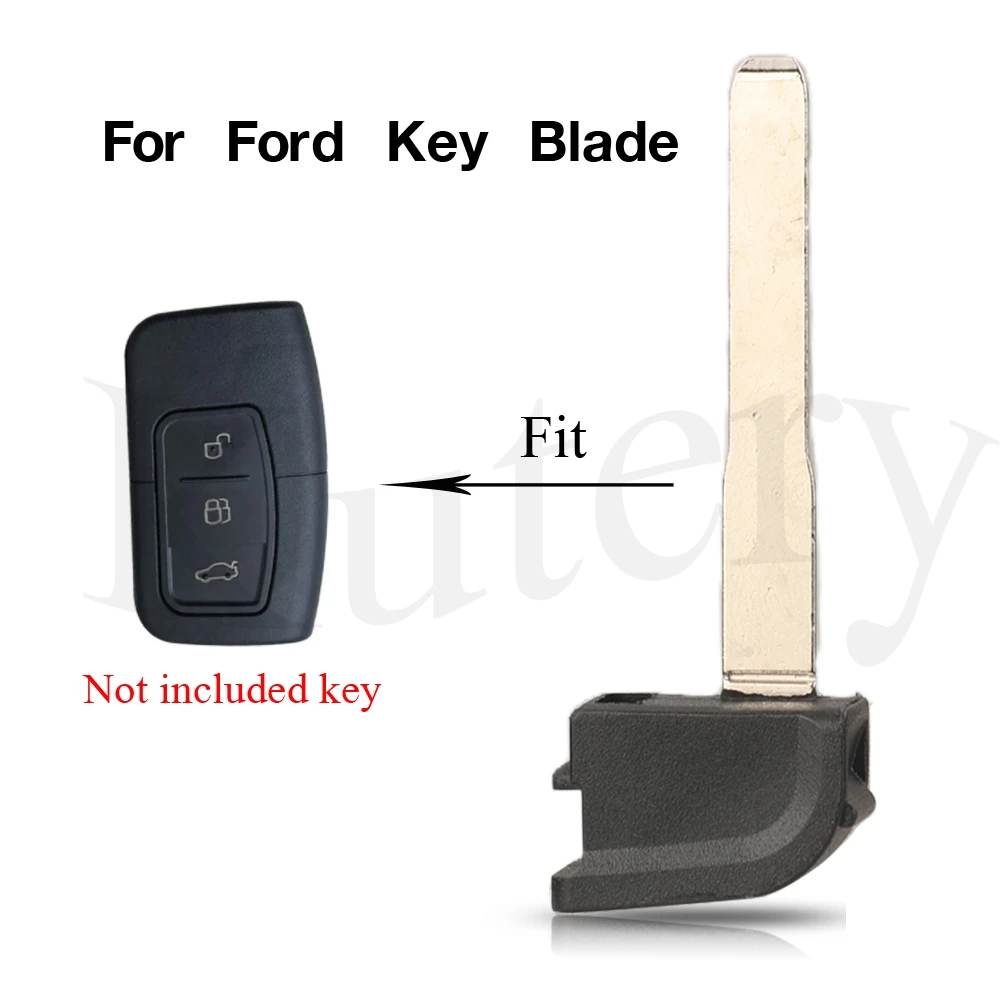 jingyuqin Uncut Smart Remote Car Key Blade Blank For Ford C-Max Focus MK2 Kuga Mondeo Galaxy HU101 Blade Replace