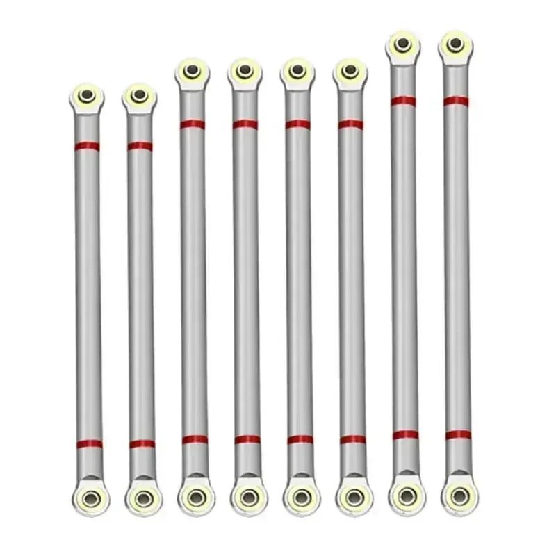 8 قطعة قاعدة العجلات ربط قضيب سبائك الألومنيوم ربط قضيب 313 مللي متر ل 1/10 Rc سيارة الزاحف محوري Scx10