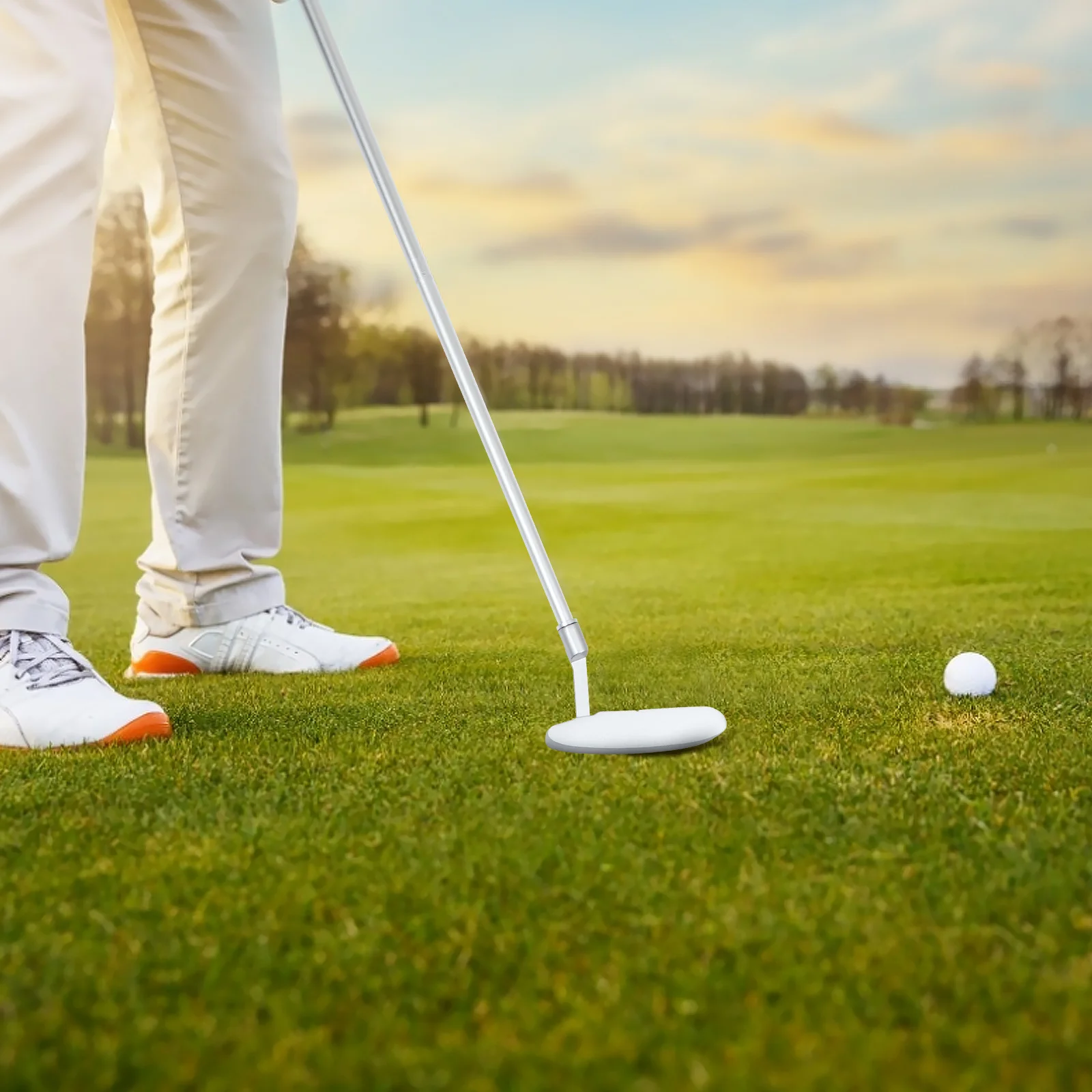 1Set Golf Putter Opvouwbare Afneembare Zinklegering Draagbare Praktische Praktische Training Duwstang Golfs Putter Golfs Clubs
