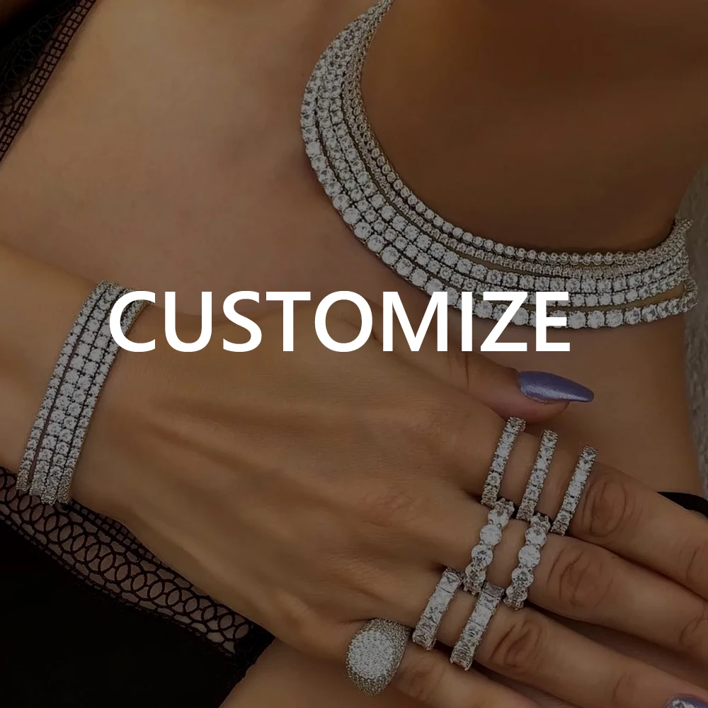 

Customized necklace bracelet ring earring trendy jewelry