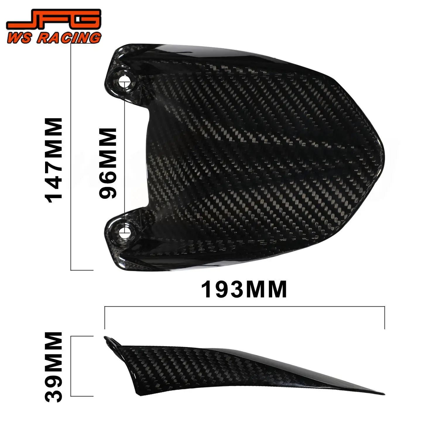 Funparts Rear Wheel Fender Motorcycle Carbon Fiber Shock Absorption Mudguard For Talaria Sting MX3 MX4 Electric Dirt Bike Parts