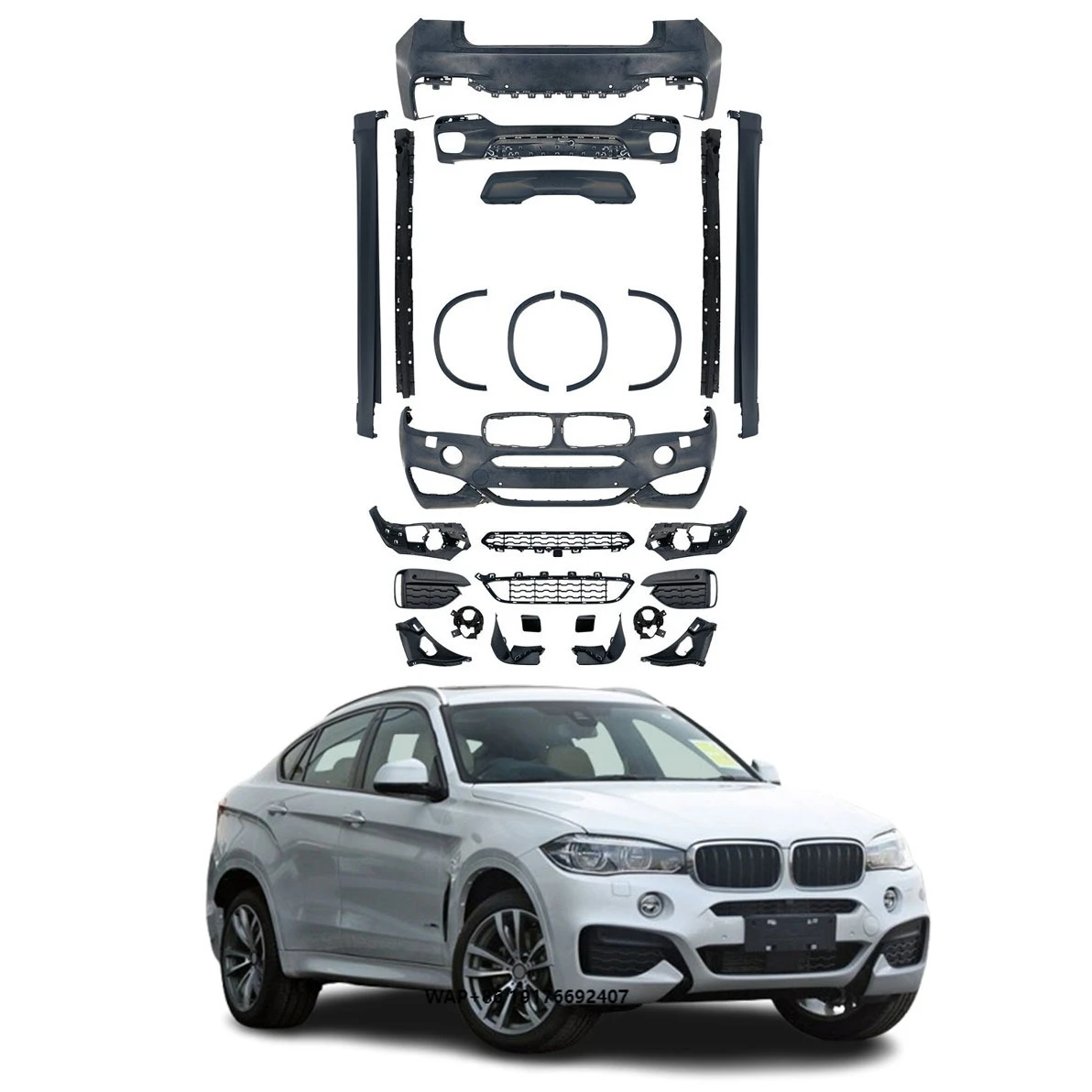 

X6 M-tech Style Body Kit for 15-19 forBMW F16 High Quality New Front Bumper Rear Bumper Wheel Eyebrow Side Skirts Perfect Fit