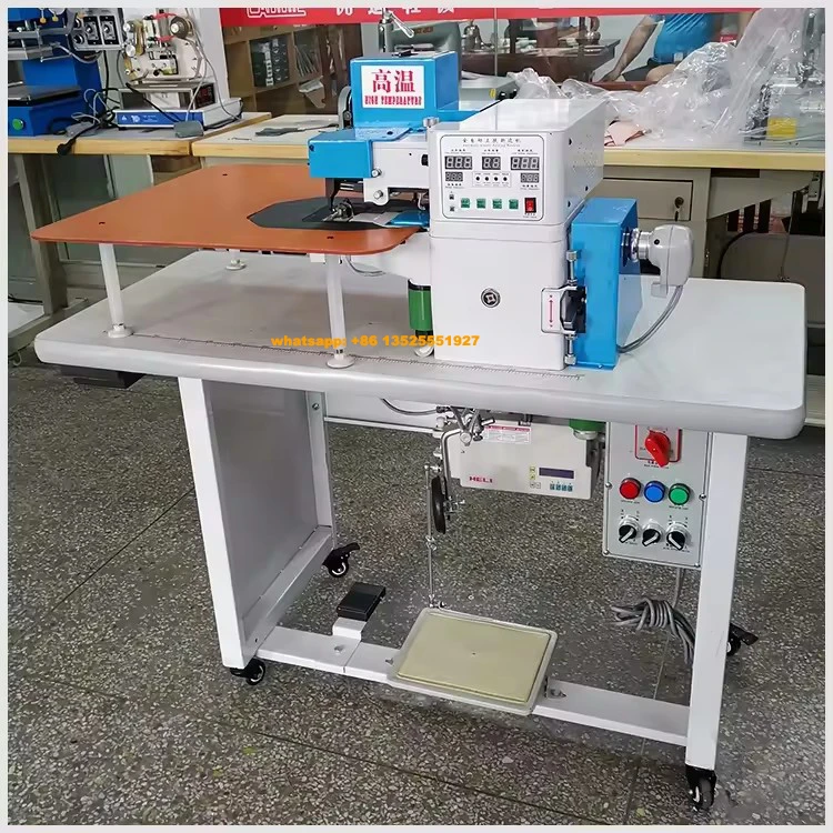 Notebook Automatic Gluing Folding Machine Leather Edge Upper Hot Cement Shoe Making Sewing Tape Edge Folding Bags and Suitcases