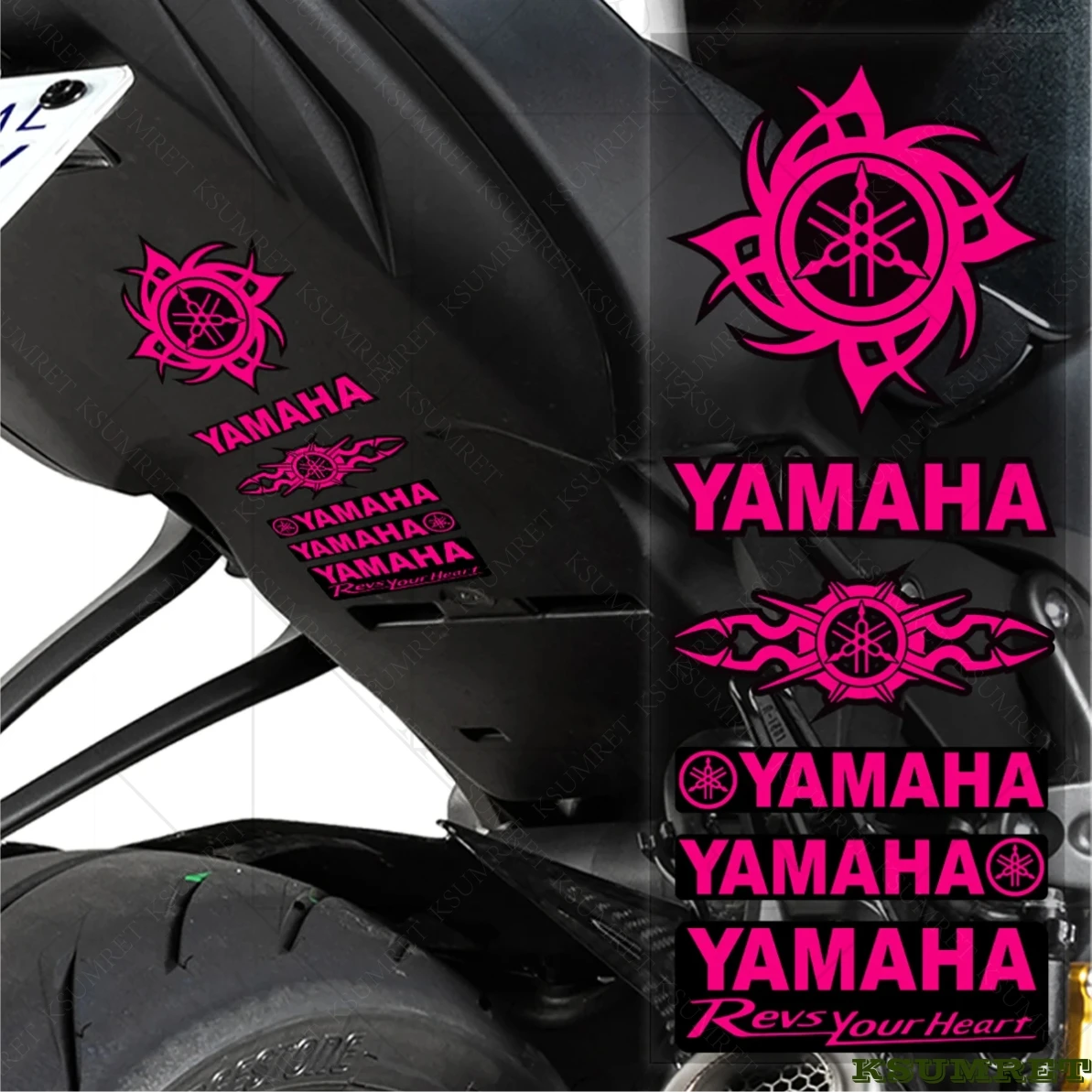 Vinyl Yamaha Sticker Motorcycle Logo Decals