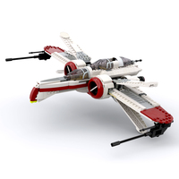 693PCS MOC Space War ARC-170 Fighter Model Biplane Reconnaissance Aircraft Building Blocks Assembling Toys Adult Collection Gift