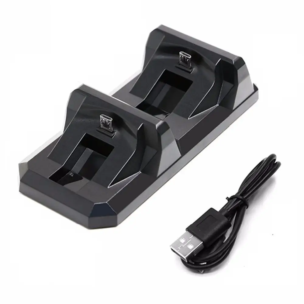 Charger For 4 Wireless Double Charing Station Dual USB Charging Stand for Controller Joystick Gamepad