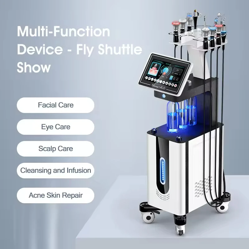 Professional Skin Rejuvenation Beauty Spa 11 in 1 Dermabrasion Skin Facial Aqua Peeling Machine