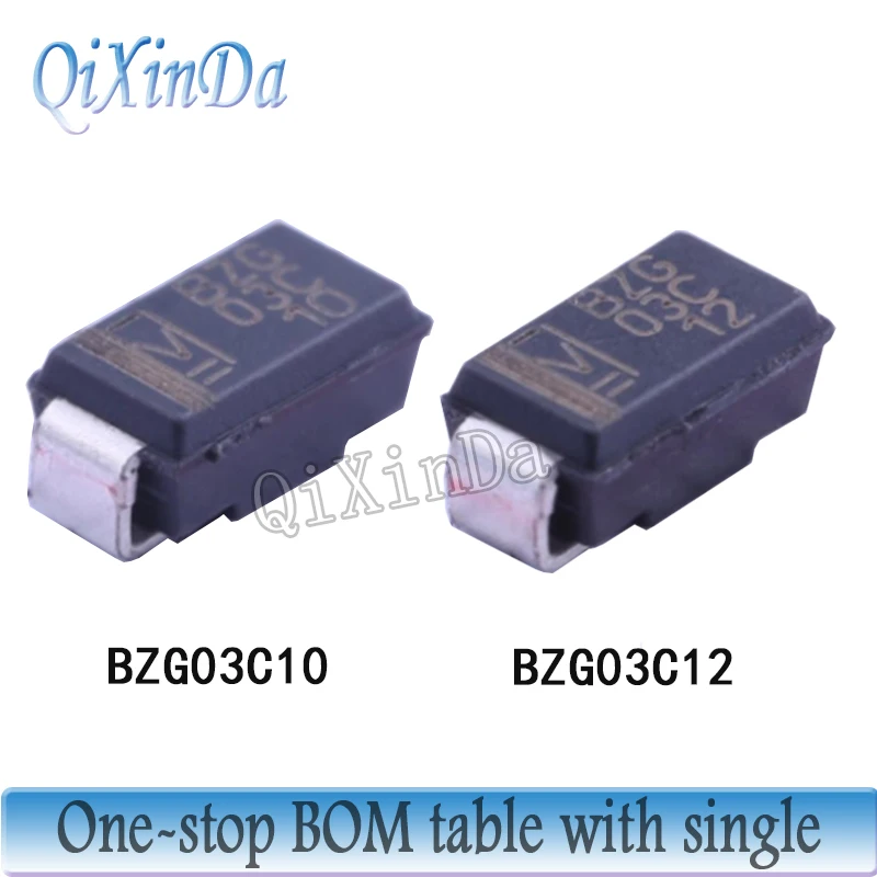 50PCS SMA 3W Zener diode BZG03C30 BZG03C33 BZG03C36 BZG03C39 BZG03C43 BZG03C47 BZG03C51 BZG03C56 BZG03C62 BZG03C68 BZG03C75