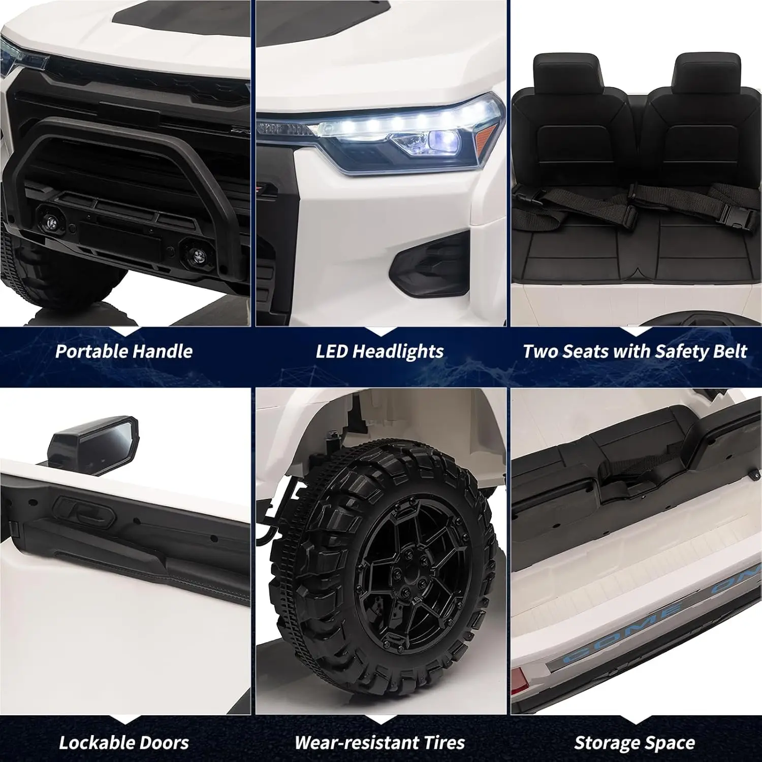 24V 2 places enfants monter sur camion électrique monter sur voiture jouet pour enfants avec télécommande LED lumières musique batterie affichage