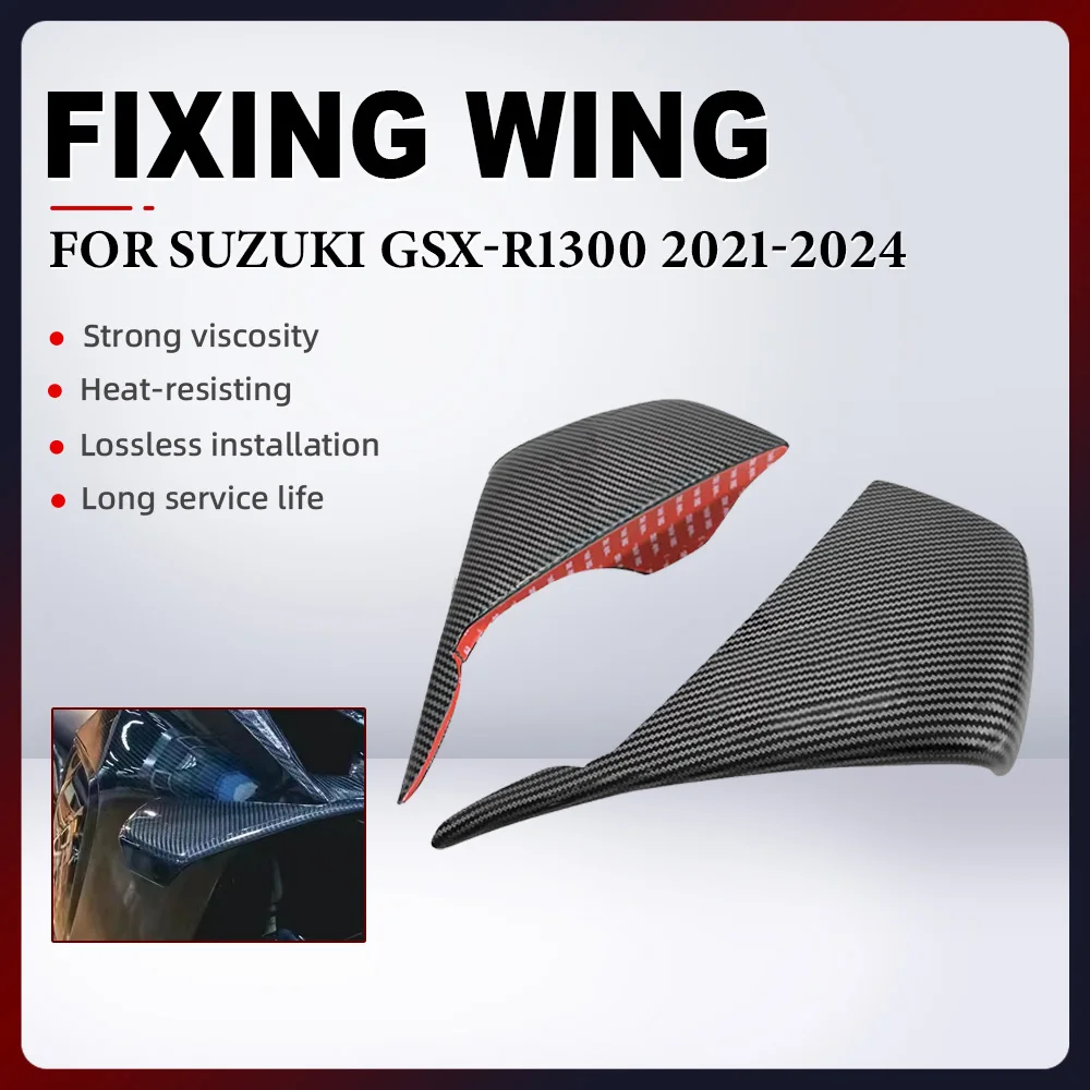 

Motorcycle Fixed Wing Spoiler For SUZUKI GSX-R1300 GSXR1300 GSX1300R 2021-2024 Aerodynamic Windshield Wing Side Winglet Aileron