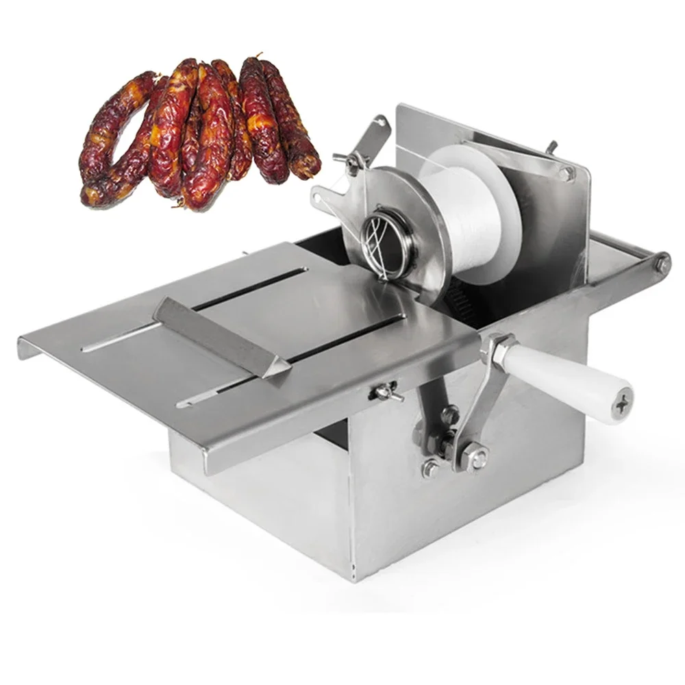Industrial Portable Sausage Linker Tying Machine Manual Wire Binding Casing Cutter New Design