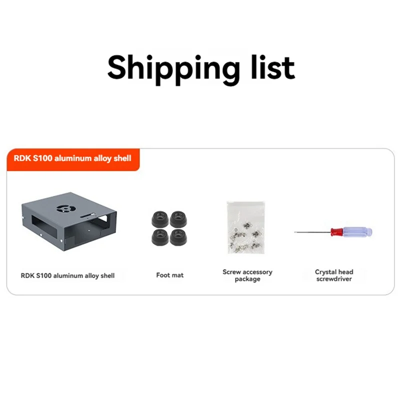 FFYY-Mendukung Instalasi Kamera untuk D-robotics untuk RDK S100 Cangkang Aloi Aluminium Pendingin Pasif untuk Papan Pengembangan RDK S100